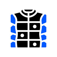 jacket icon two tone color