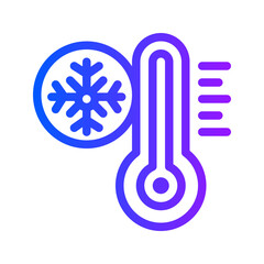 icon freeziing with style gradient