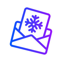 icon mail with style gradient