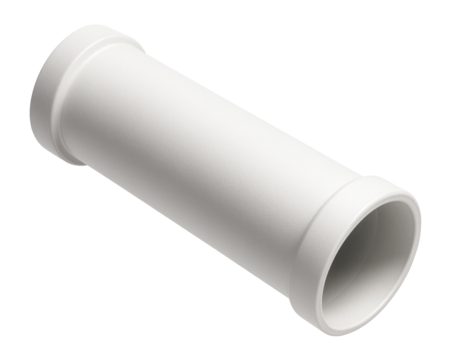 Modular single-layer drainage pipe for customizable lengths in homes.