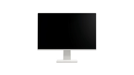 3D rendering icon Computer Monitor illustration PNG. cartoon minimal style TV mock up on transparent isolated background.