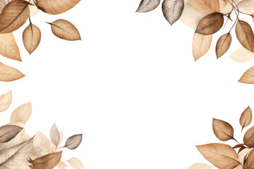 PNG Vintage leaves border backgrounds pattern plant.