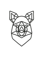 folding paper wolf art