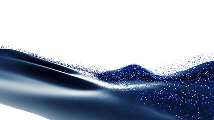 Blue-Black Particle Wave: Tech Texture Scene