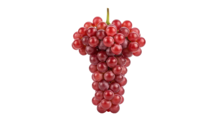 Isolated red globe grapes, healthy fruit, nutritious fresh snack, juicy and delicious