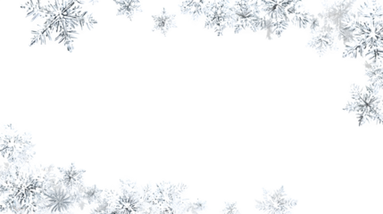 Christmas snowflake frame winter holiday background