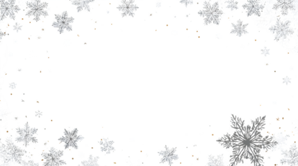Grunge Christmas snowflake background with frame