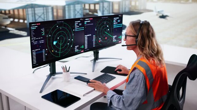 Airport Traffic Security. Employee Monitoring Aircrafts
