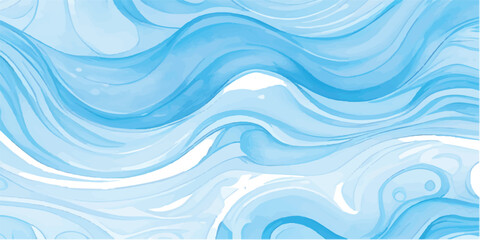 Abstract blue wave pattern with flowing lines and light texture for a modern ocean design background