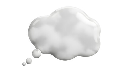 White Thought Cloud
