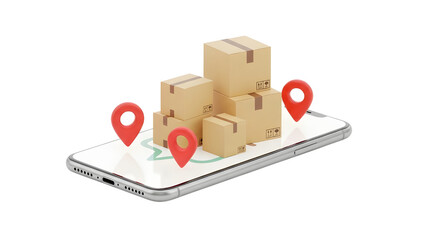 Mobile Delivery Tracking Concept