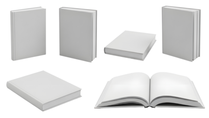 Blank Book Mockup Collection
