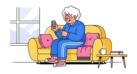 diabetes disease concept. diabetes patient character