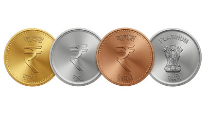 Indian Rupee Coins Set
