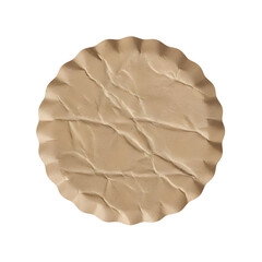 Crumbled Paper Circle Texture
