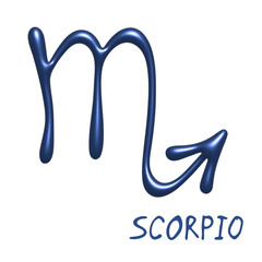 3d scorpio zodiac sign Astrology clipart Element for design