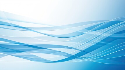 Obraz premium Abstract blue gradient background, vector illustration with wavy lines, vintage style. Suitable for digital art design for web banners, posters, or presentations.