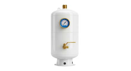 Isolated potable water expansion tank for closed heating systems, plumbing equipment