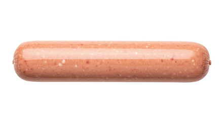 Isolated chub of bologna is ready to be sliced for sandwich or lunch meats at the deli