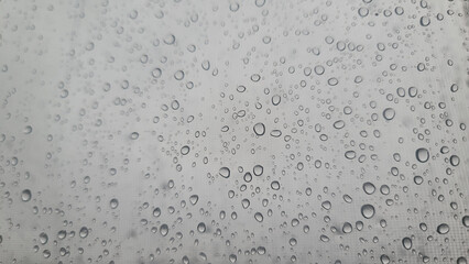 Rain drops on the window