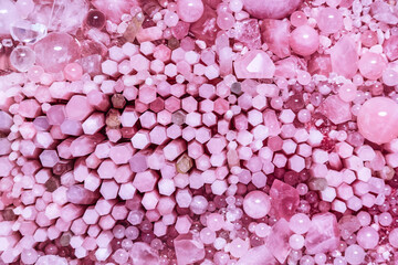 Obraz premium Close-up view of pink quartz walls in the meditation space at Mareterra Monaco