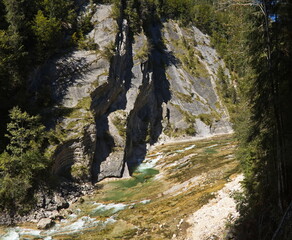 River Brandenberger Ache in Tiefenbachklamm, Austria, Europe
