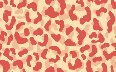 Fototapeta premium Abstract modern leopard seamless pattern. Animals trendy background. Color decorative vector stock illustration for print, card, postcard, fabric, textile. Modern ornament of stylized skin.