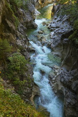 River Brandenberger Ache in Kaiserklamm, Austria, Europe
