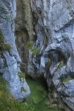 River Brandenberger Ache in Kaiserklamm, Austria, Europe
