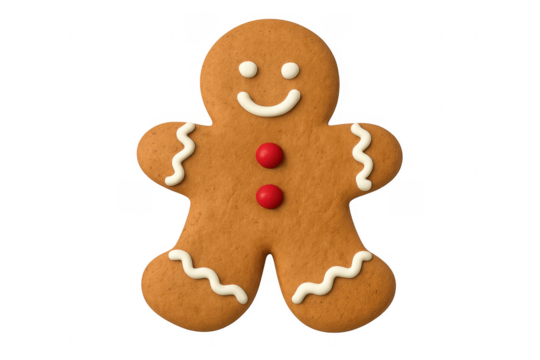 Gingerbread man cookie for christmas holiday season