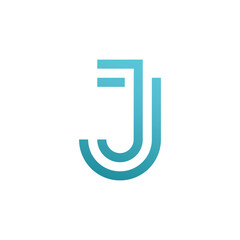Simple J Letter Logo Template Vector Design