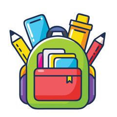 design logo icon vector illustration  backpack school