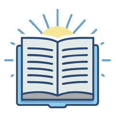 design logo icon vector illustration open book