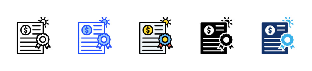 Clean Energy Grant Icon Collection With Multiple Styles