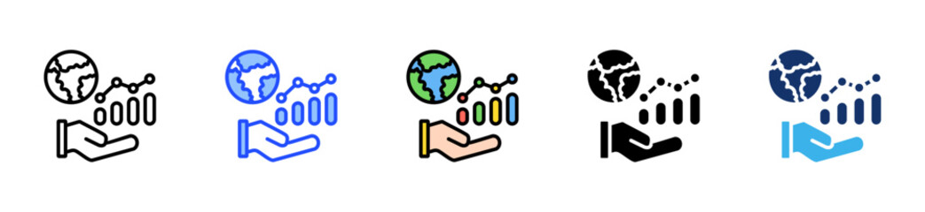 Impact Investing Icon Collection With Multiple Styles