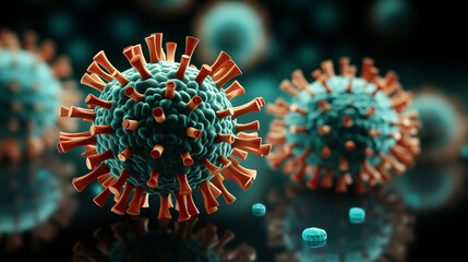 Microscopic Virus View