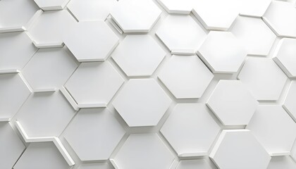 Fototapeta premium The Harmony of Geometry Through Soft 3D Tile Illusion