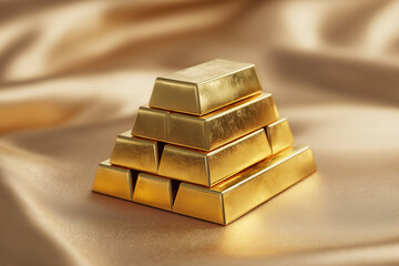 Wealth investment concept gold bullion luxury finance