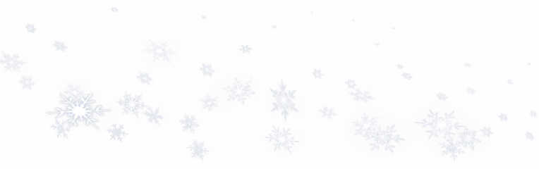 Snowflake png overlay with delicate white patterns, creating a winter atmosphere for design projects, enhancing backgrounds and adding seasonal charm to visuals