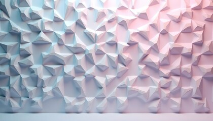 Futuristic Wall of Hexagons with Perfect Light Harmony