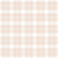Latin vector tartan pattern, elegant plaid background texture. Panjabi check textile seamless fabric in white and light colors.