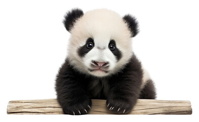 Obraz premium PNG Panda cub wildlife animal mammal.