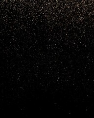Black and Golden Confetti Festive Background