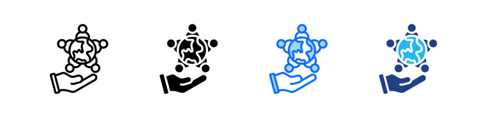 Diversity Icon Set Multiple Style Collection