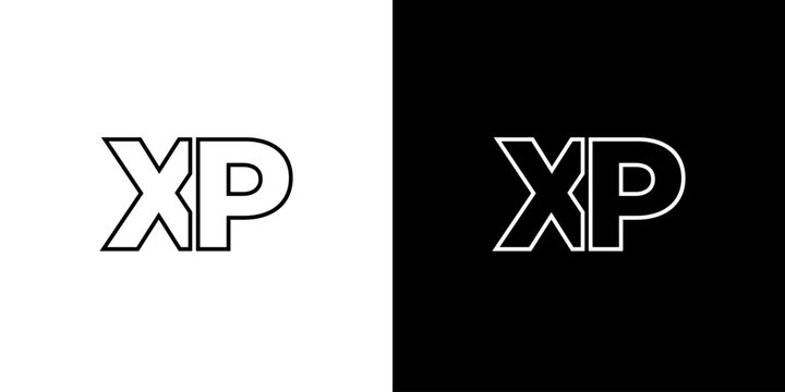 Letter X and P, XP logo design template. Minimal monogram initial based logotype.