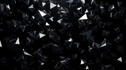 Geometric seamless vector pattern of broken glass cubes with a star light design and abstract backdrop.