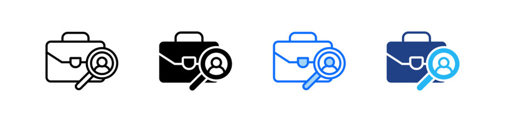 Job Evaluation Icon Set Multiple Style Collection