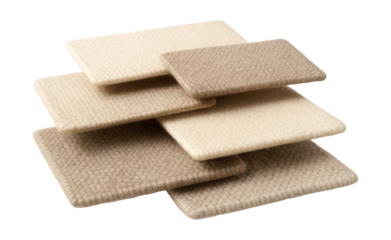 Cozy wool floor mats for warmth and comfort in your home office.