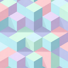 Tessellating 3D Cubes Pattern