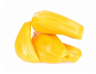 Boiled Jackfruit Seed Isolated on White Background for Premium Tropical Plant Food Object